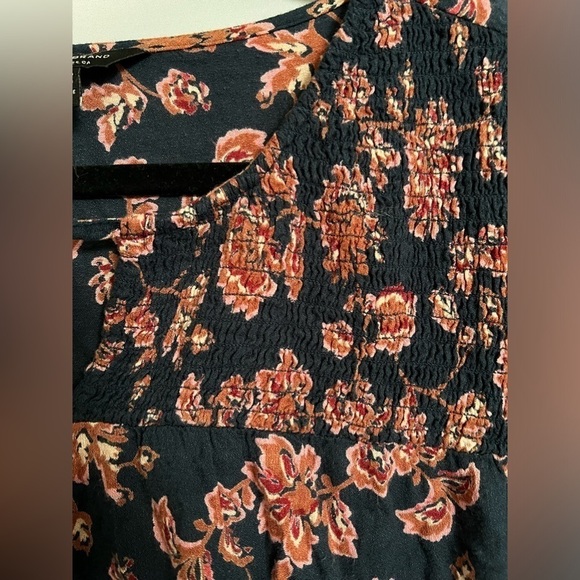 Lucky Brand Floral Blouse - Black and Red - Picture 4 of 5